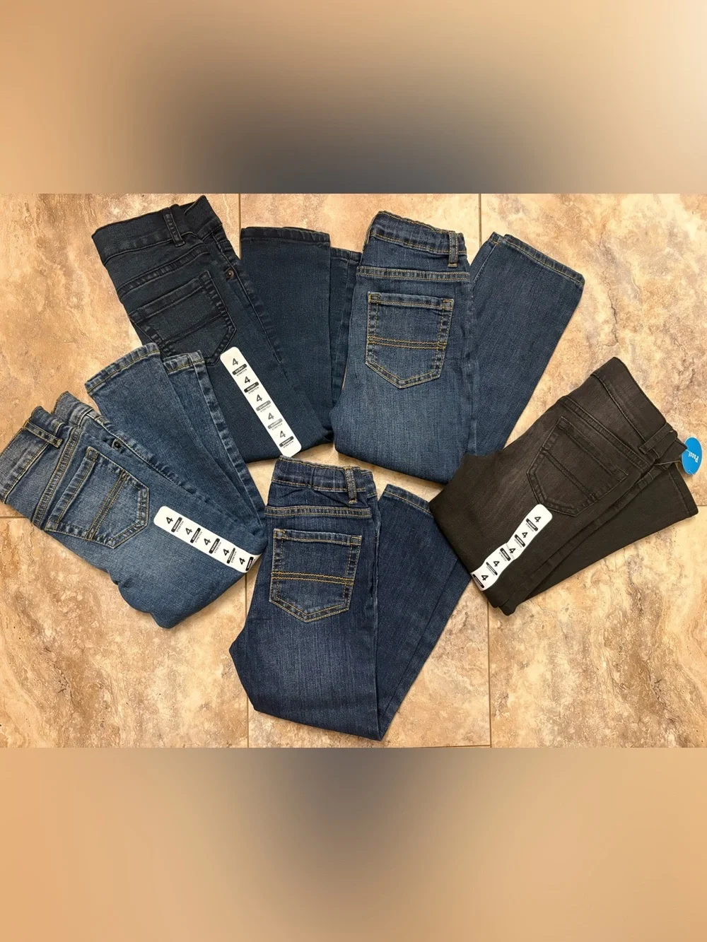 NWT The Children’s Place Boys Jeans Lot of 5 Size 4